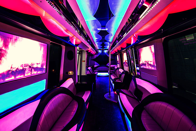 Albany California limousine rental pink interior