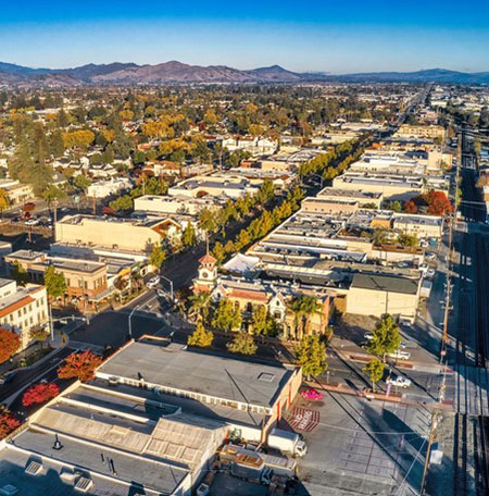 Gilroy california city view